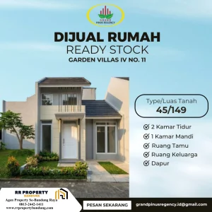 Garden Villas IV No. 11 – Rumah Ready Stock Type 45/149